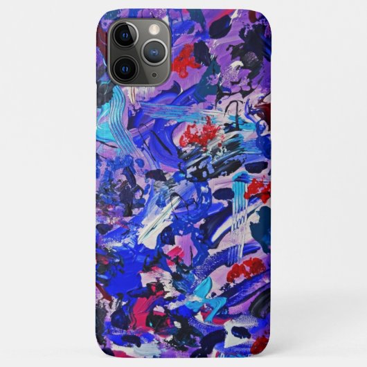 Kutblauw abstract schilderij Case-Mate iPhone case (Achterkant)