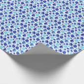 Kutblauw ballonpapier van het Kind Patroonwikkel Cadeaupapier (Hoek)