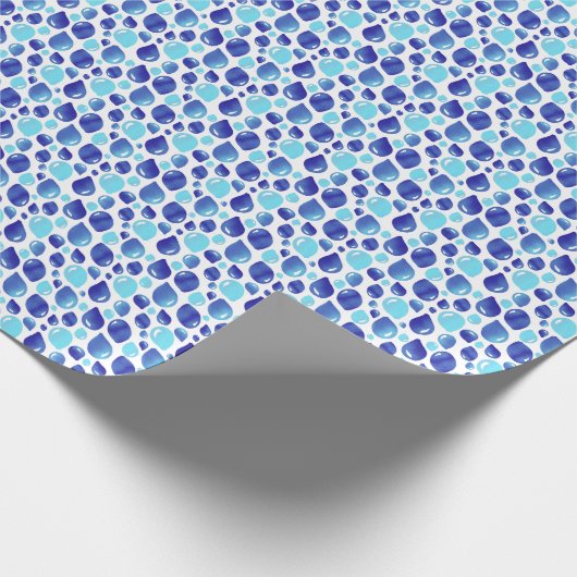 Kutblauw ballonpapier van het Kind Patroonwikkel Cadeaupapier (Hoek)