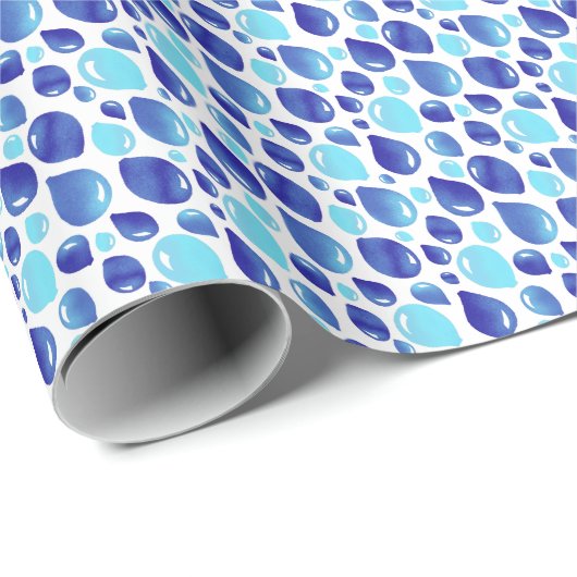 Kutblauw ballonpapier van het Kind Patroonwikkel Cadeaupapier (Rol Hoek)