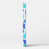 Kutblauwe aquatische peratuurparelpatronen Case-Mate iPhone case (Achterkant / Links)