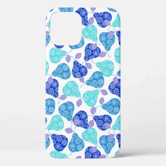 Kutblauwe aquatische peratuurparelpatronen Case-Mate iPhone case (Achterkant)