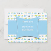 Kutblauwe jongens reistijd dank je platte kaart (Voorkant)