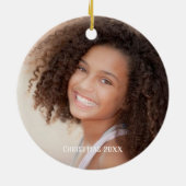 Kutblauwe muziekpinguïns kerstkinderen keramisch ornament (Achterkant)