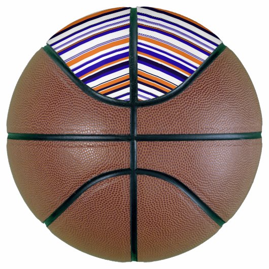 Kutblauwe oranje strepen basketbal (Rechts)
