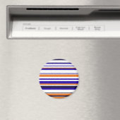Kutblauwe oranje strepen magneet (Insitu (Vaatwasser))