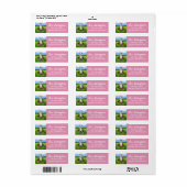 Kutbloemige tuinbouwstip (lt brindle wit 3) etiket (Full Sheet)
