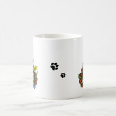 Kutbloemige tuinbouwstip (lt brindle wit 3) koffiemok (Center)