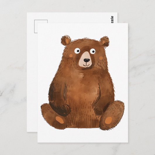 Kutbruin beer briefkaart (Voorkant / Achterkant)