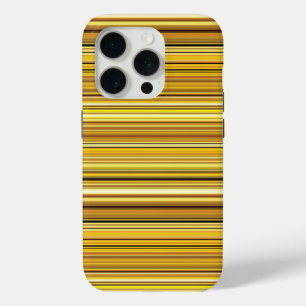 Kutbruine gouden strepen iPhone 15 pro case
