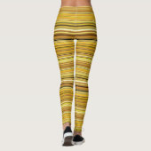 Kutbruine gouden strepen leggings (Achterkant)