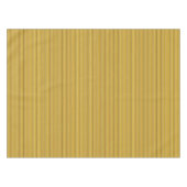Kutbruine gouden strepen tafelkleed (Voorkant (Horizontaal))