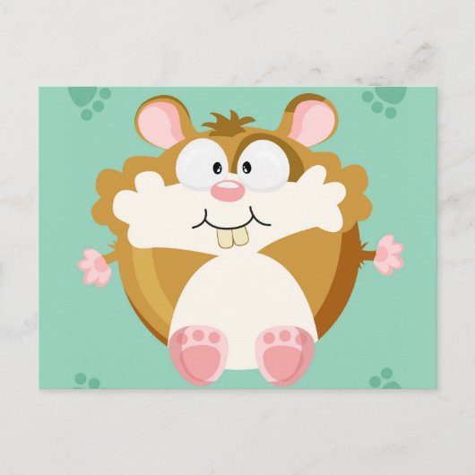Kutcirkelhamster Briefkaart (Voorkant)