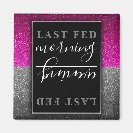 Kutdieren katten Honden Glitter Pet Food Reminder Magneet (Voorkant)