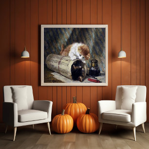 Kute ( 1886 ) Two Kittens Poster