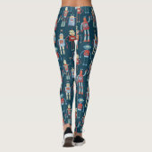 Kute 1950s Style Retro robots Leggings (Achterkant)
