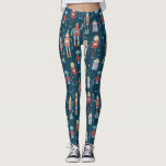 Kute 1950s Style Retro  robots Leggings<br><div class="desc">Schattige robotfiguren met een kleine retro-stijl. Een beetje roestig op plaatsen,  maar erg schattig.</div>