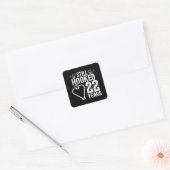 Kute 22e Jubileum paren gehuwd 22 jaar Vierkante Sticker (Envelop)
