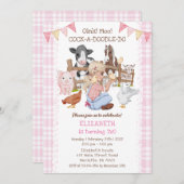 Kute 2e verjaardag boerderijdieren Barnyard Kinder Kaart (Voorkant / Achterkant)