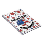 Kute 4 juli red, white and blue Americorn Notitieboek (Rechterzijde)