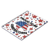 Kute 4 juli red, white and blue Americorn Notitieboek (Linkerzijde)
