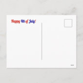 Kute 4 juli Schnauzer Puppy Feestdagenkaart (Achterkant)