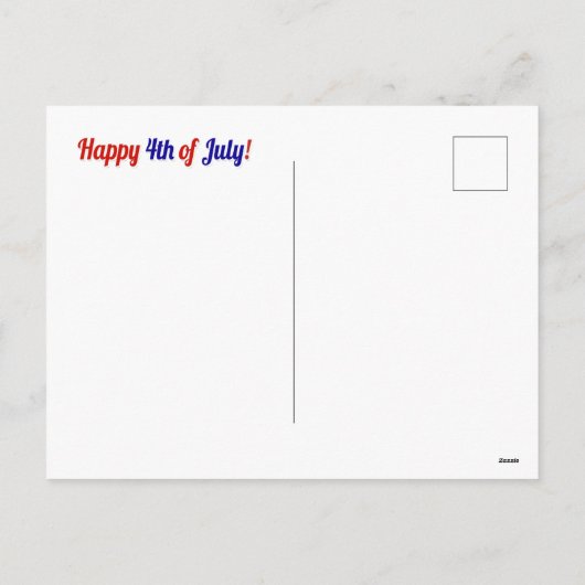 Kute 4 juli Schnauzer Puppy Feestdagenkaart (Achterkant)