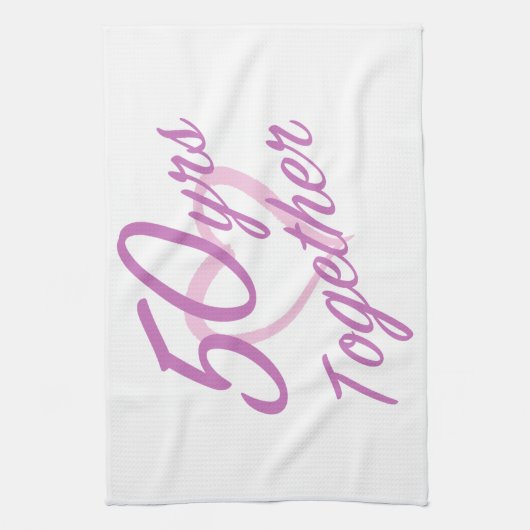 Kute 50e Jubileum Theedoek (Verticaal)