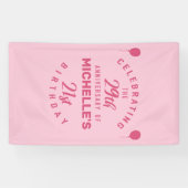 Kute 50th Birthday Personalized Spandoek (Horizontaal)