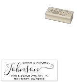 Kute aangepaste adresstempel met Script Font Rubberstempel (Gestempeld)
