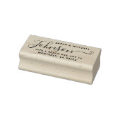 Kute aangepaste adresstempel met Script Font Rubberstempel (Stempel)