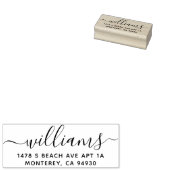 Kute aangepaste adresstempel met Script Font Rubberstempel (Gestempeld)