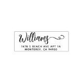 Kute aangepaste adresstempel met Script Font Zelfinktende Stempel (Design)