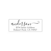 Kute aangepaste adresstempel met Script Font Zelfinktende Stempel (Design)
