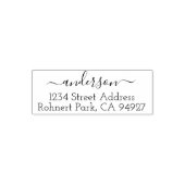 Kute aangepaste adresstempel met Script Font Zelfinktende Stempel (Design)