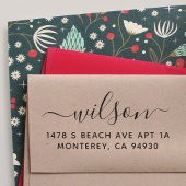 Kute aangepaste adresstempel met Script Font Zelfinktende Stempel