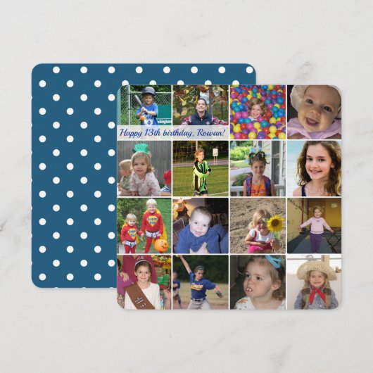 Kute, aangepaste fotokaart - je creëer het! (Voorkant / Achterkant)