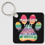 Kute aangepaste regenboogbrug schildert afdrukken  sleutelhanger (Voorkant)