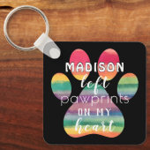 Kute aangepaste regenboogbrug schildert afdrukken  sleutelhanger (Voorkant)