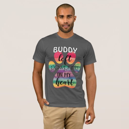 Kute aangepaste regenboogbrug schildert afdrukken  t-shirt (Voorkant volledig)