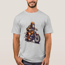 Kute aap die een motorfiets bestuurt