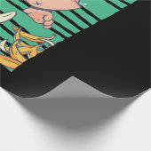 Kute aap met bananen cadeaupapier (Hoek)