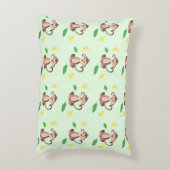 Kute aap met bananenpels Tropisch lef Accent Kussen (Achterkant (Verticaal))