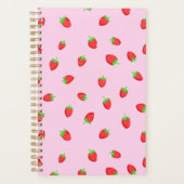 Kute aardbeiplank planner (Voorkant)