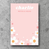 Kute aardbery blossom retro font name light roze post-it® notes