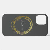 Kute Abstract Gold Glitter - speciaal gepersonalis Case-Mate iPhone Case (Achterkant (horizontaal))