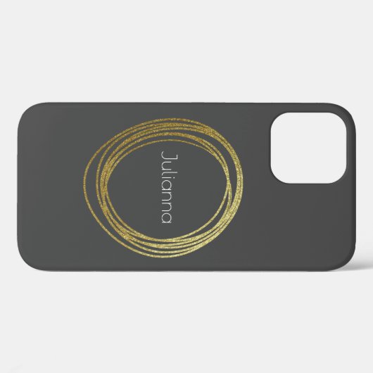 Kute Abstract Gold Glitter - speciaal gepersonalis Case-Mate iPhone Case (Achterkant (horizontaal))