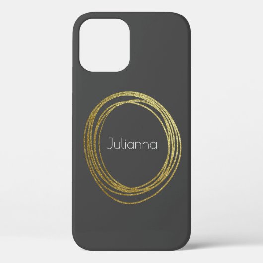 Kute Abstract Gold Glitter - speciaal gepersonalis Case-Mate iPhone Case (Achterkant)