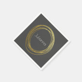 Kute Abstract Gold Glitter - speciaal gepersonalis Servet (Hoek)