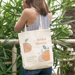 Kute Abstract Oranje ruity Bold Vrijgezellenfeest Tote Bag